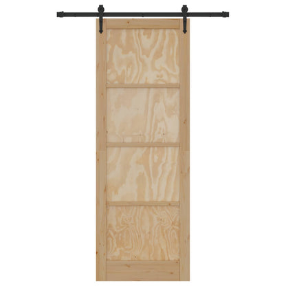 vidaXL Sliding Door ORKDAL Natural 83 x 232 cm Solid Pine Wood