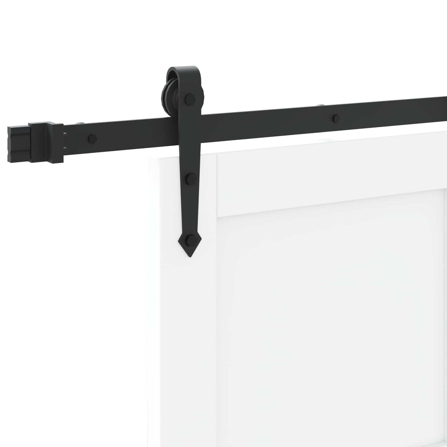 vidaXL Sliding Door ORKDAL White 83 x 232 cm Solid Pine Wood