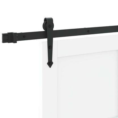 vidaXL Sliding Door ORKDAL White 83 x 232 cm Solid Pine Wood