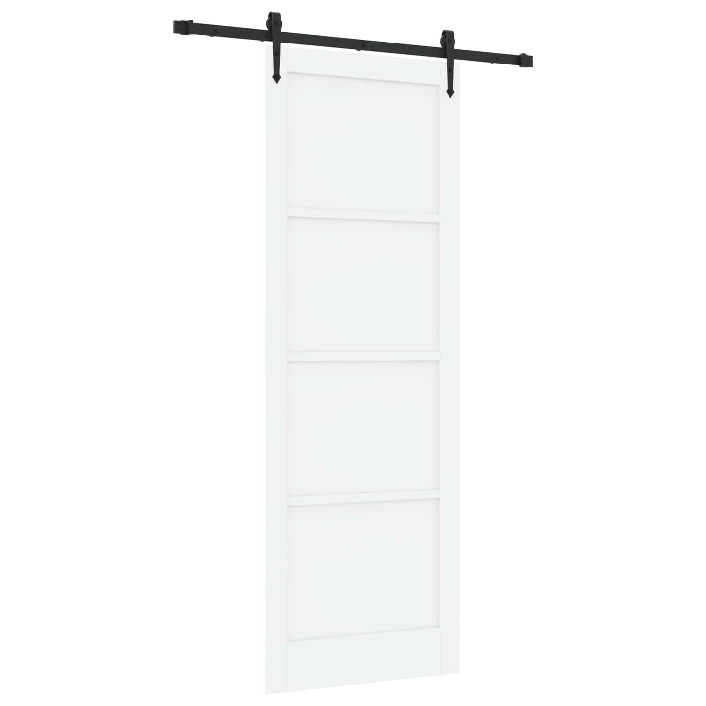 vidaXL Sliding Door ORKDAL White 83 x 232 cm Solid Pine Wood