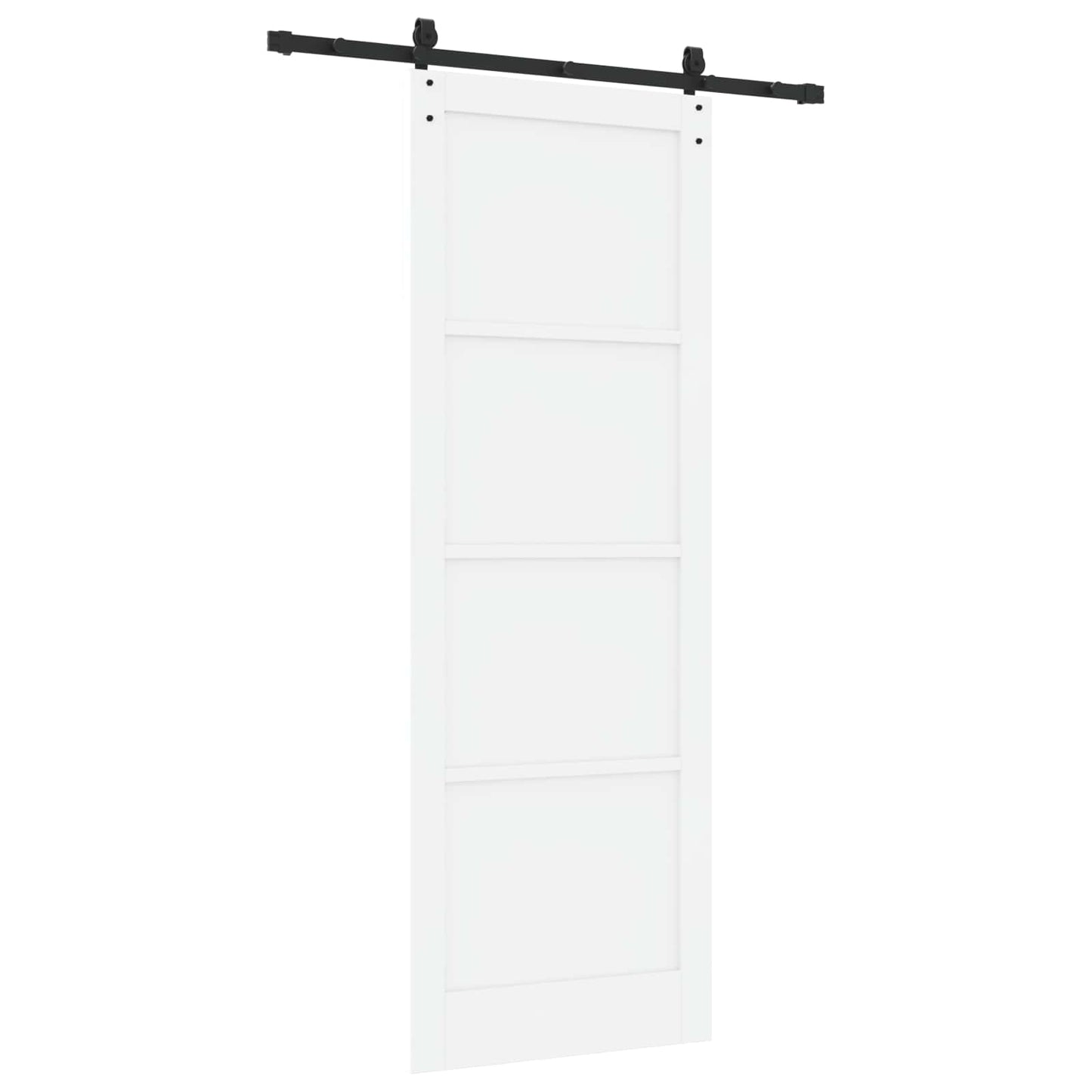 vidaXL Sliding Door ORKDAL White 83 x 232 cm Solid Pine Wood
