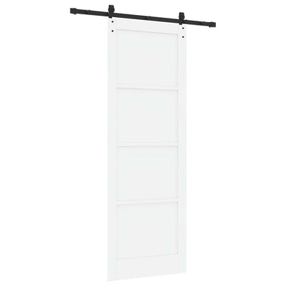 vidaXL Sliding Door ORKDAL White 83 x 232 cm Solid Pine Wood