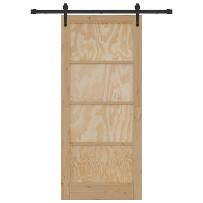 vidaXL Sliding Door ORKDAL Natural 86 x 198.5 cm Solid Pine Wood
