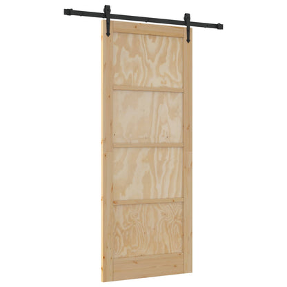 vidaXL Sliding Door ORKDAL Natural 86 x 211 cm Solid Pine Wood
