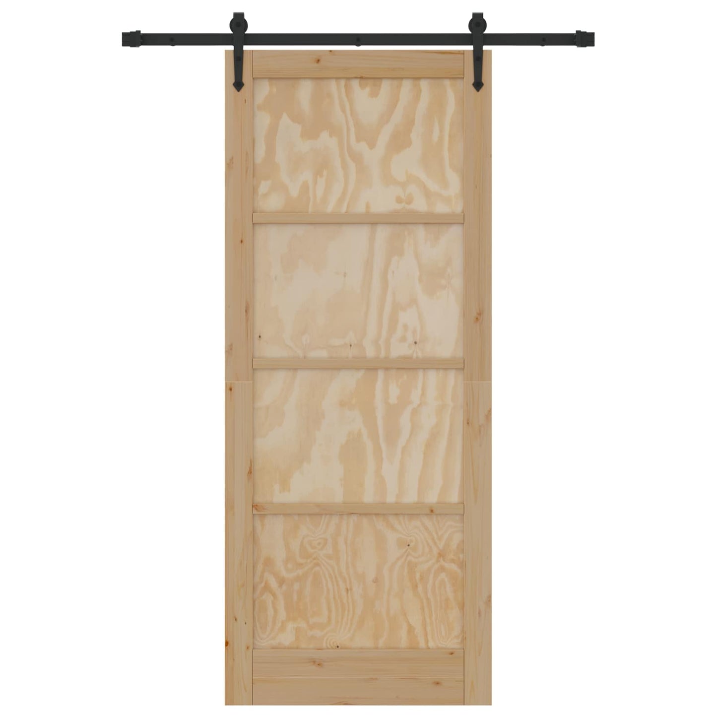 vidaXL Sliding Door ORKDAL Natural 86 x 211 cm Solid Pine Wood