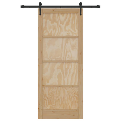 vidaXL Sliding Door ORKDAL Natural 86 x 211 cm Solid Pine Wood