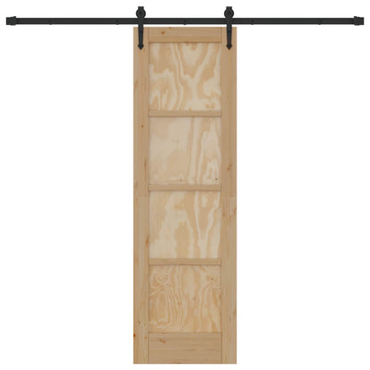 vidaXL Sliding Door ORKDAL Natural 61 x 198.5 cm Solid Pine Wood