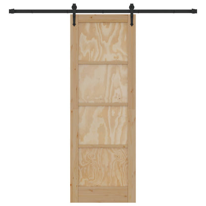 vidaXL Sliding Door ORKDAL Natural 73.5 x 211 cm Solid Pine Wood