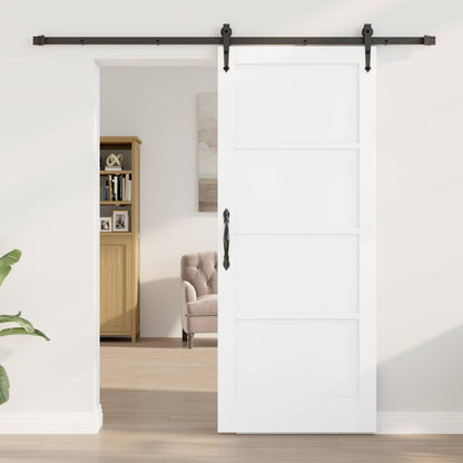 vidaXL Sliding Door ORKDAL White 83 x 202 cm Solid Pine Wood