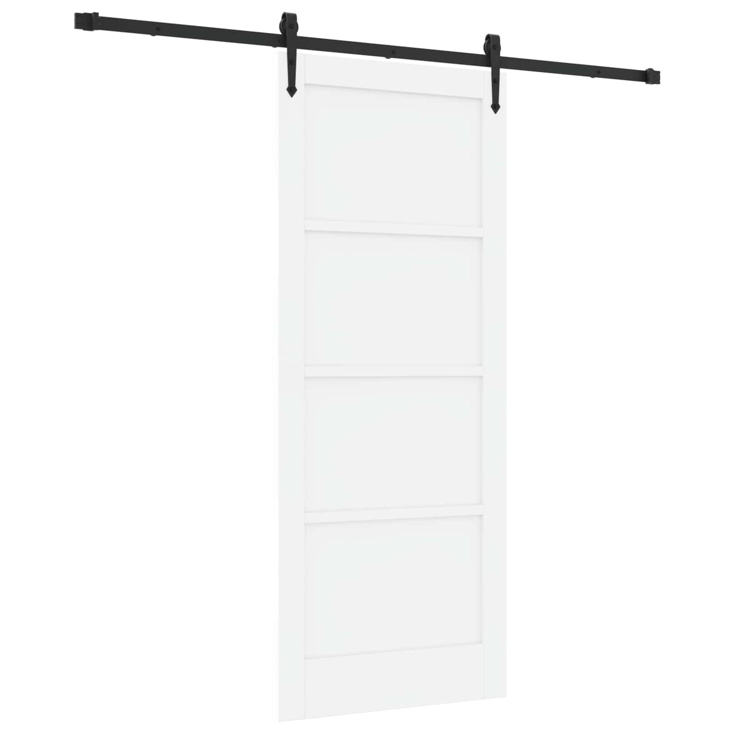 vidaXL Sliding Door ORKDAL White 83 x 202 cm Solid Pine Wood
