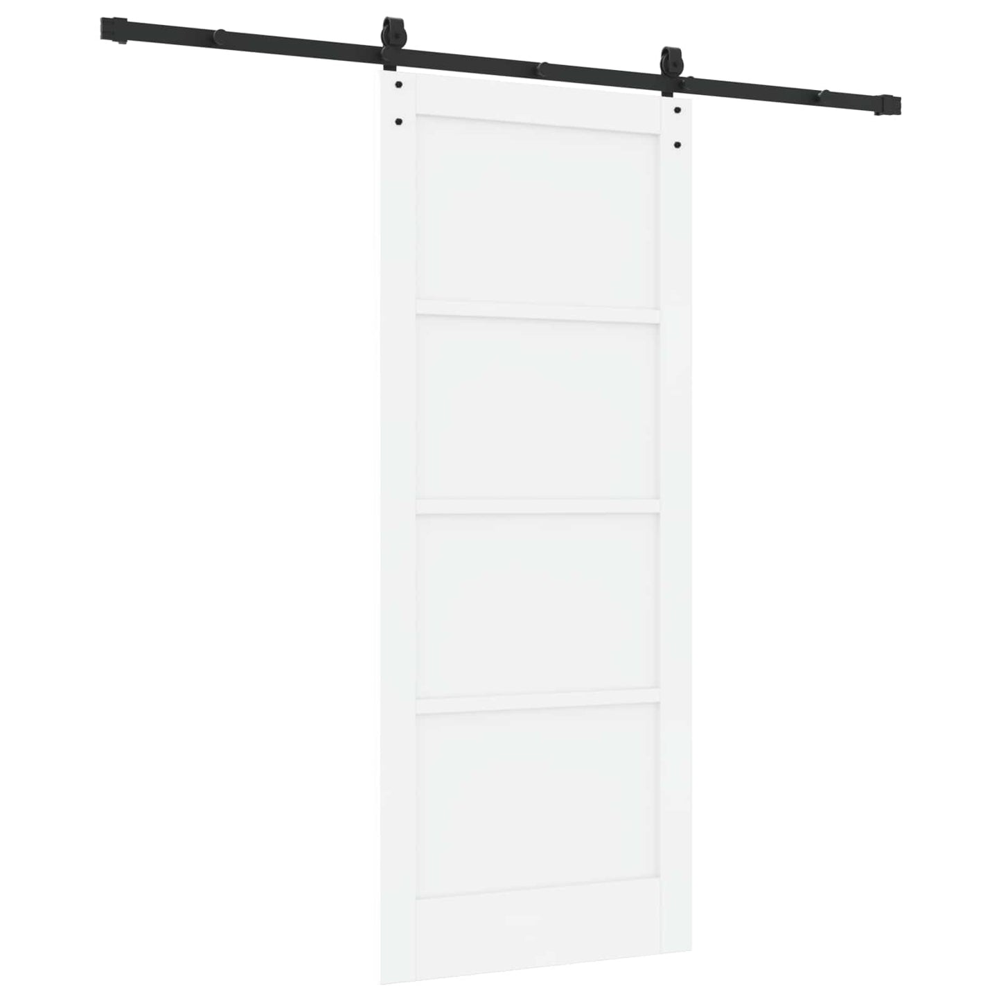vidaXL Sliding Door ORKDAL White 83 x 202 cm Solid Pine Wood