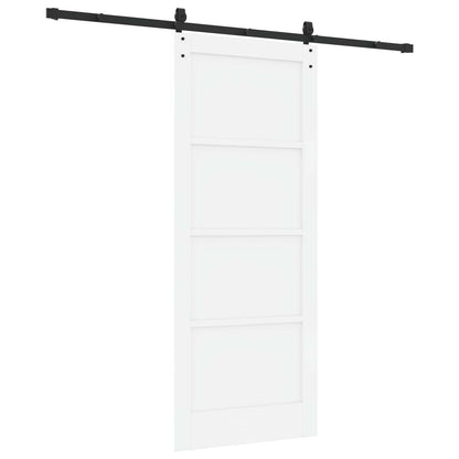 vidaXL Sliding Door ORKDAL White 83 x 202 cm Solid Pine Wood