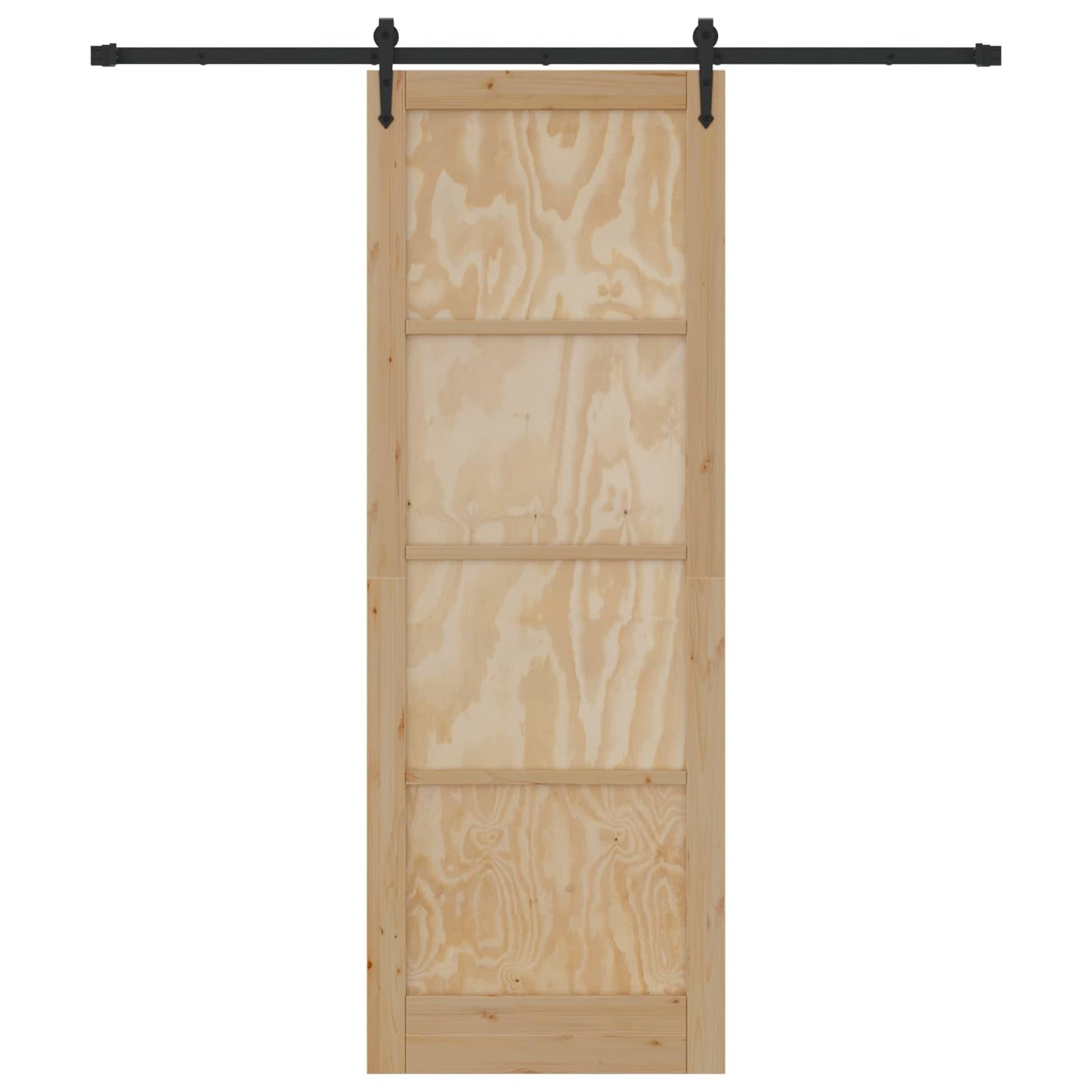 vidaXL Sliding Door ORKDAL Natural 83 x 232 cm Solid Pine Wood