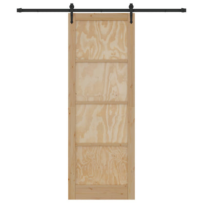 vidaXL Sliding Door ORKDAL Natural 83 x 232 cm Solid Pine Wood