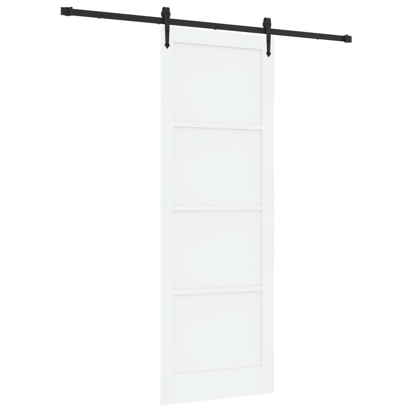 vidaXL Sliding Door ORKDAL White 83 x 232 cm Solid Pine Wood