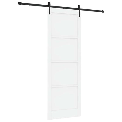 vidaXL Sliding Door ORKDAL White 83 x 232 cm Solid Pine Wood