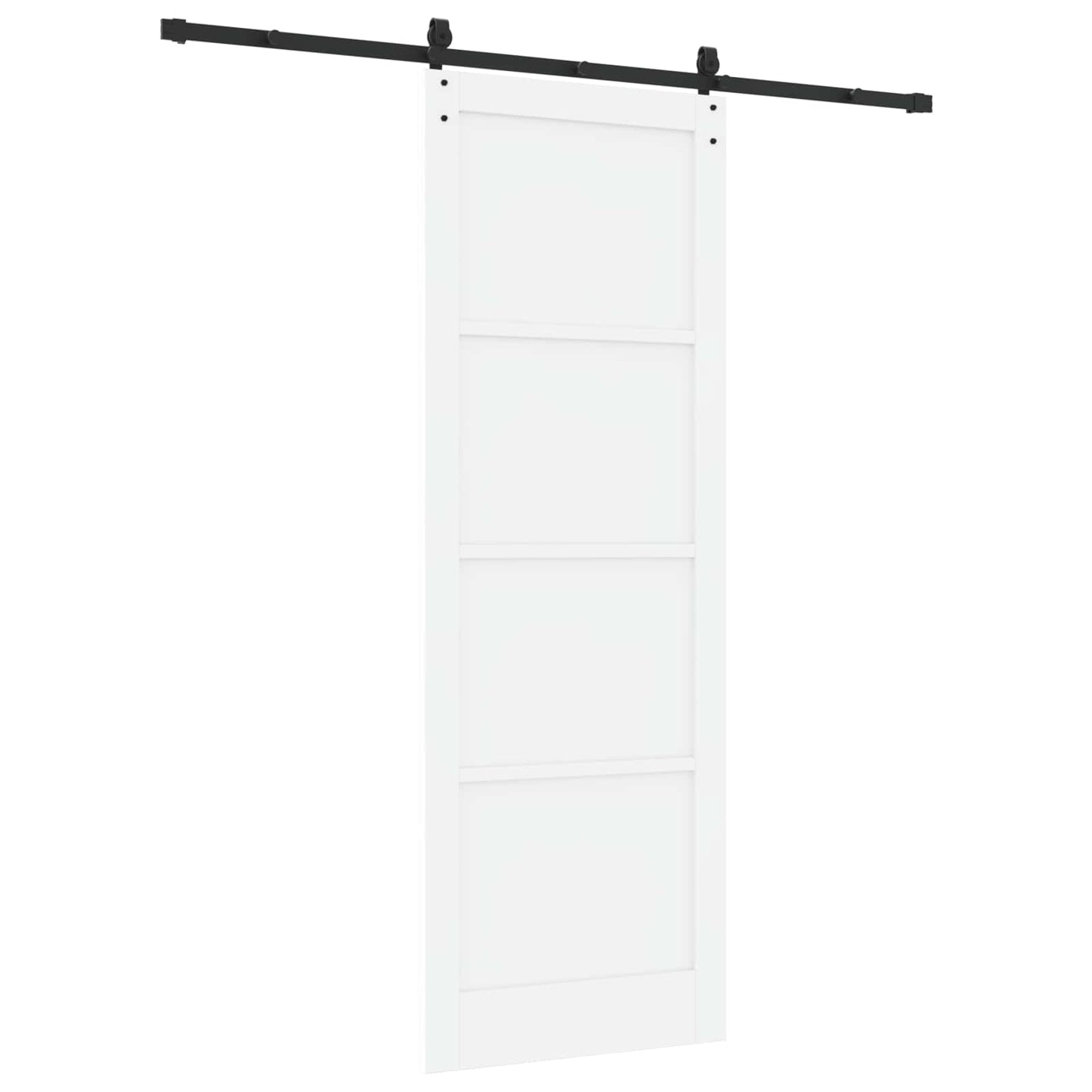 vidaXL Sliding Door ORKDAL White 83 x 232 cm Solid Pine Wood