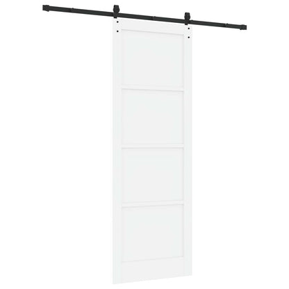 vidaXL Sliding Door ORKDAL White 83 x 232 cm Solid Pine Wood
