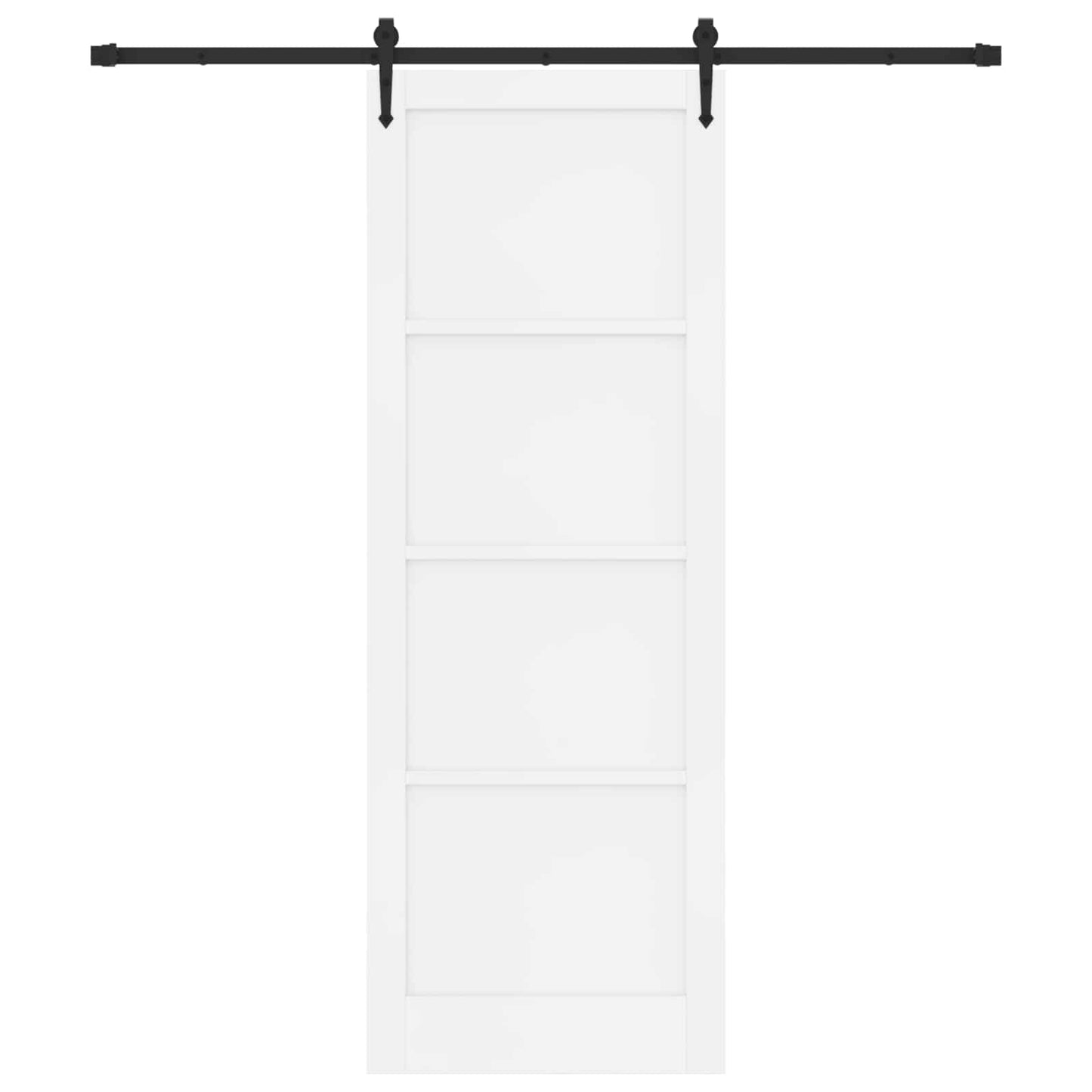 vidaXL Sliding Door ORKDAL White 83 x 232 cm Solid Pine Wood