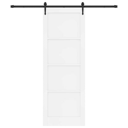 vidaXL Sliding Door ORKDAL White 83 x 232 cm Solid Pine Wood
