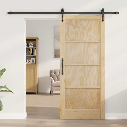 vidaXL Sliding Door ORKDAL Natural 86 x 198.5 cm Solid Pine Wood