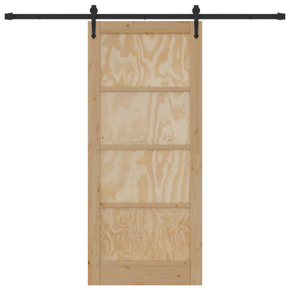 vidaXL Sliding Door ORKDAL Natural 86 x 198.5 cm Solid Pine Wood