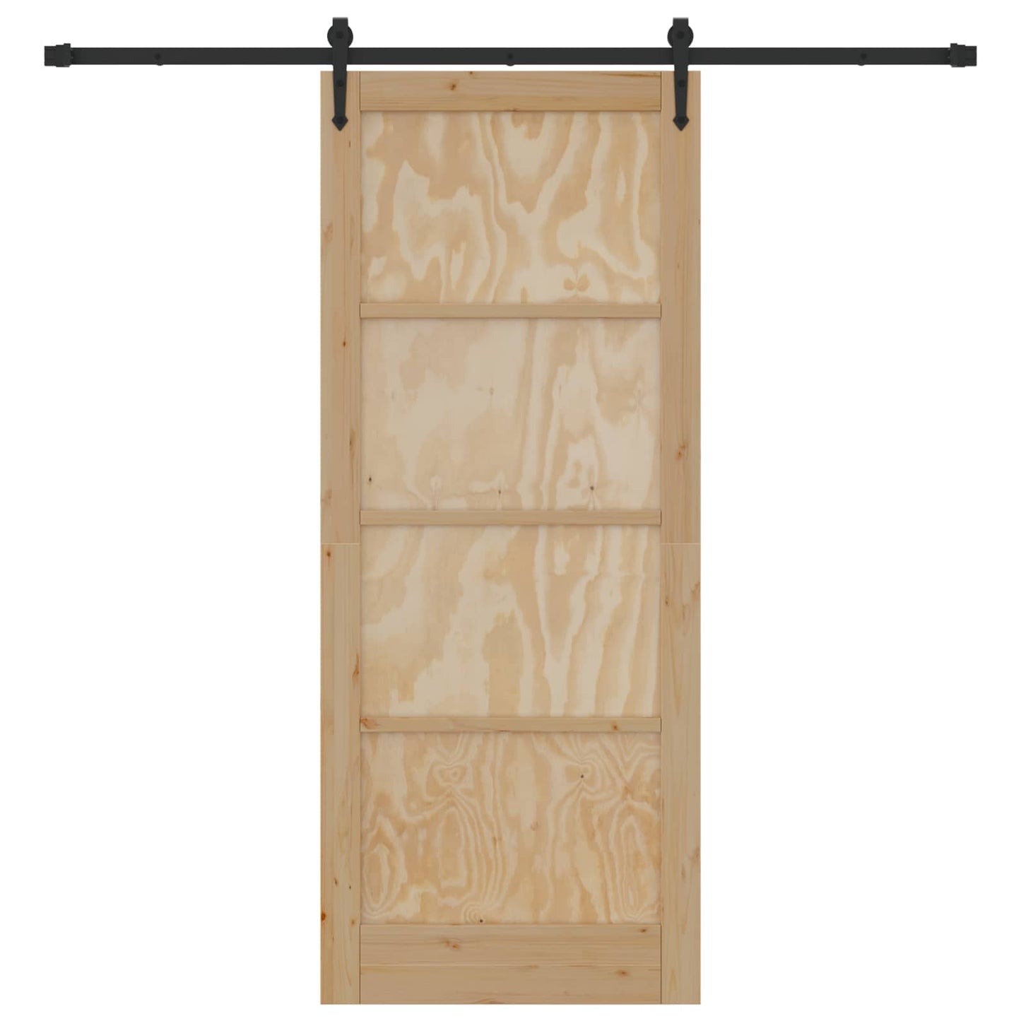 vidaXL Sliding Door ORKDAL Natural 86 x 211 cm Solid Pine Wood