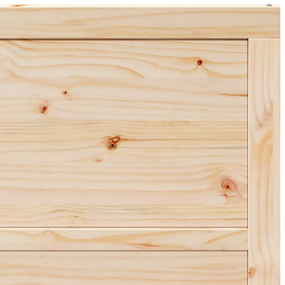 vidaXL Sliding Door Natural 80 x 208 cm Solid Pine Wood