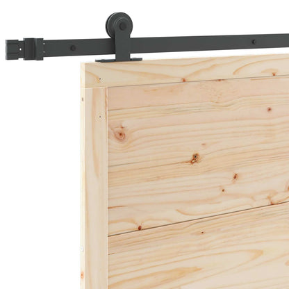 vidaXL Sliding Door Natural 80 x 208 cm Solid Pine Wood
