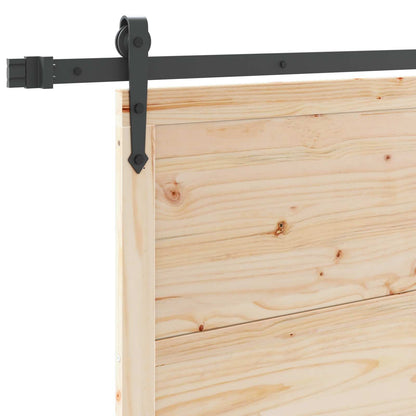 vidaXL Sliding Door Natural 100 x 208 cm Solid Pine Wood