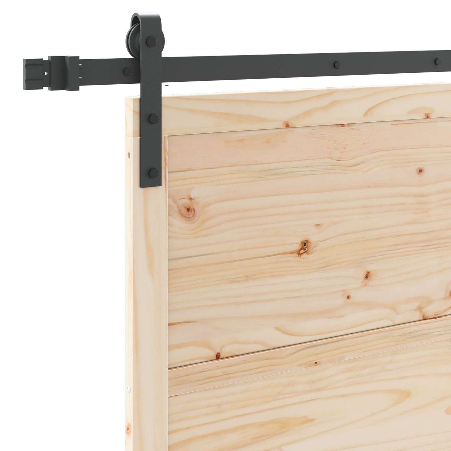 vidaXL Sliding Door Natural 90 x 208 cm Solid Pine Wood