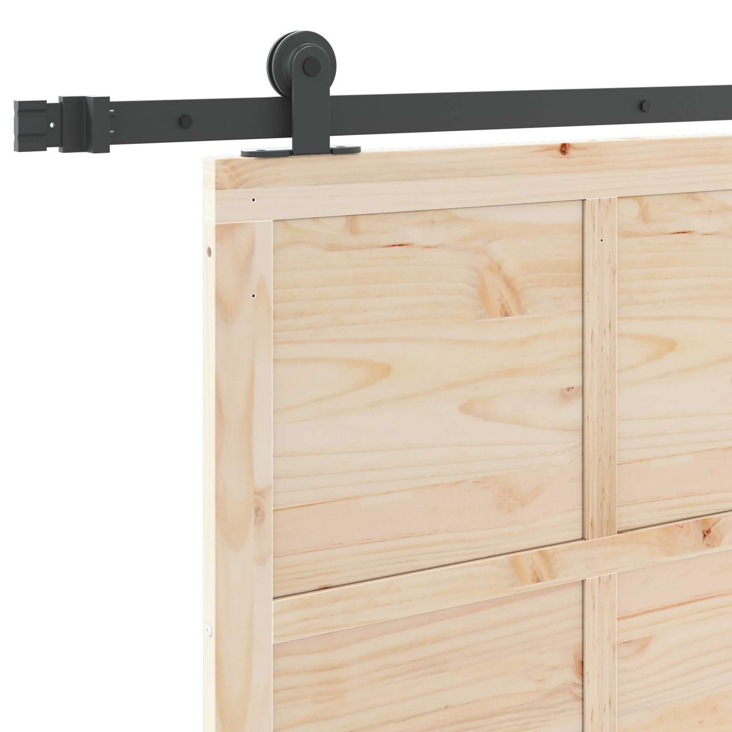 vidaXL Sliding Door Natural 100 x 208 cm Solid Pine Wood