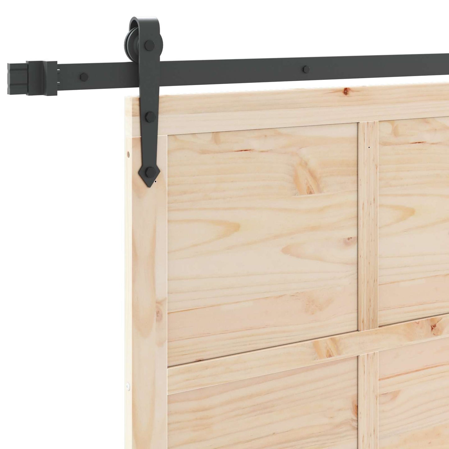 vidaXL Sliding Door Natural 80 x 208 cm Solid Pine Wood