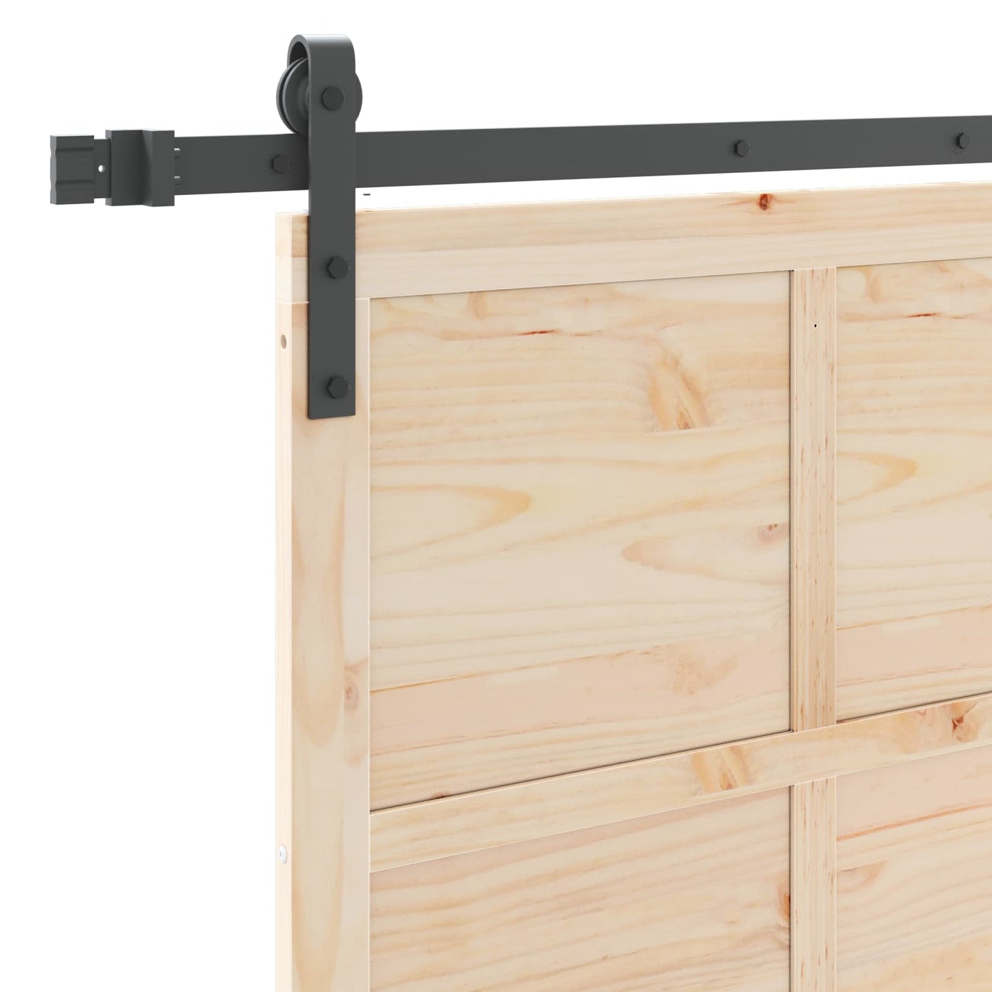 vidaXL Sliding Door Natural 90 x 208 cm Solid Pine Wood