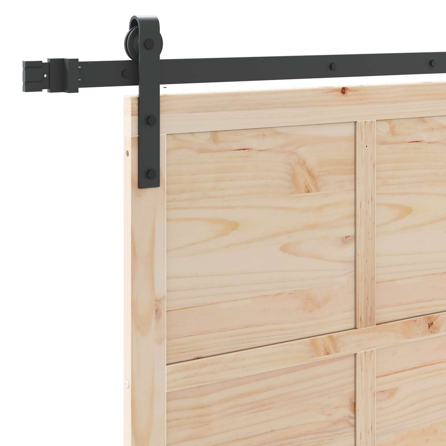 vidaXL Sliding Door Natural 80 x 208 cm Solid Pine Wood