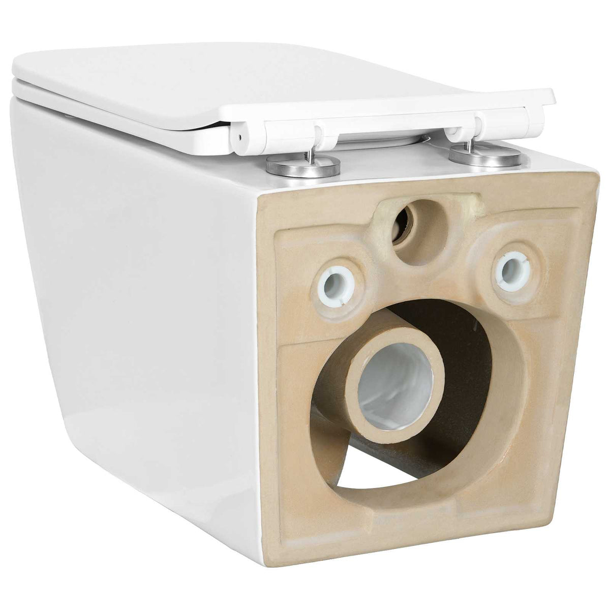 vidaXL Wall-hung Toilet Ceramic White