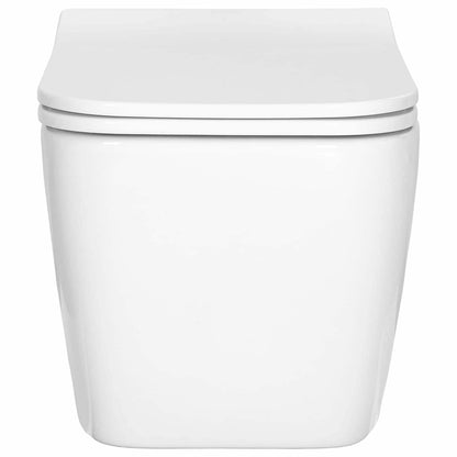 vidaXL Wall-hung Toilet Ceramic White