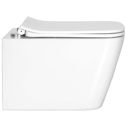vidaXL Wall-hung Toilet Ceramic White