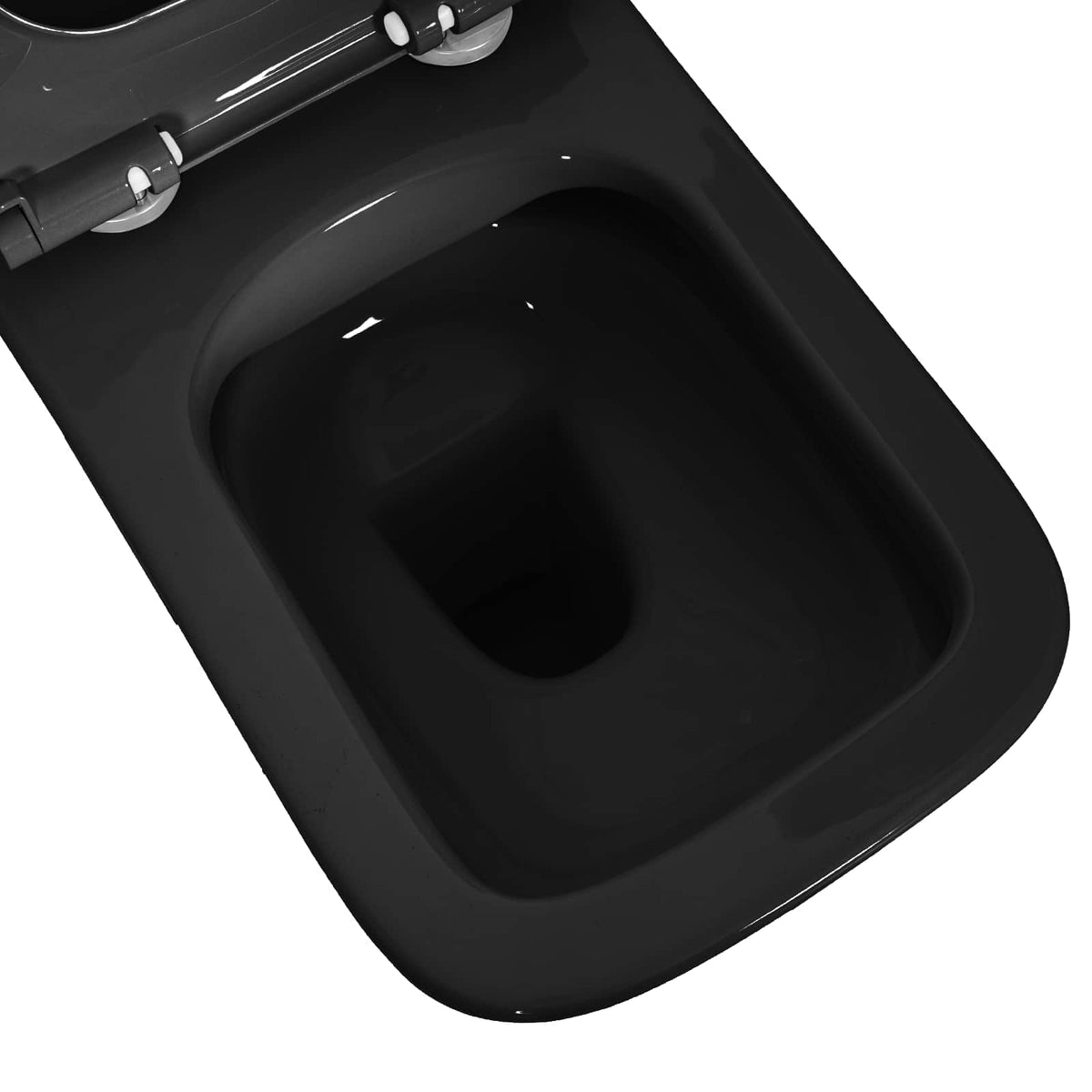 vidaXL Wall-hung Toilet Ceramic Black
