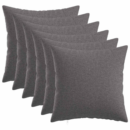 vidaXL Cushion with Pillow HEERLEN 6 pcs Light Grey Fabric