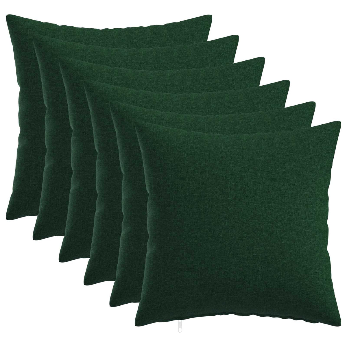 vidaXL Cushion with Pillow HEERLEN 6 pcs Dark Green Fabric