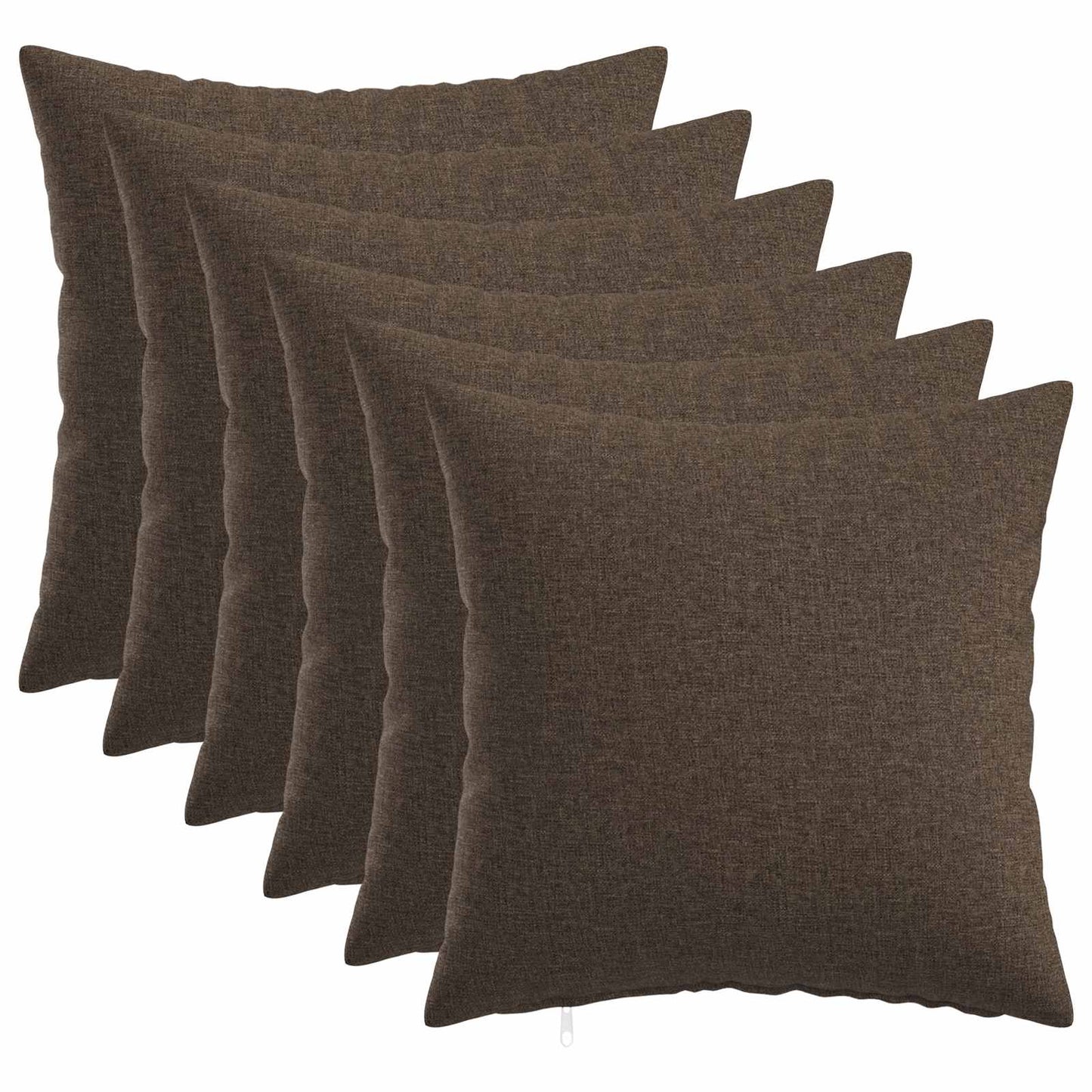 vidaXL Cushion with Pillow HEERLEN 6 pcs Taupe Fabric