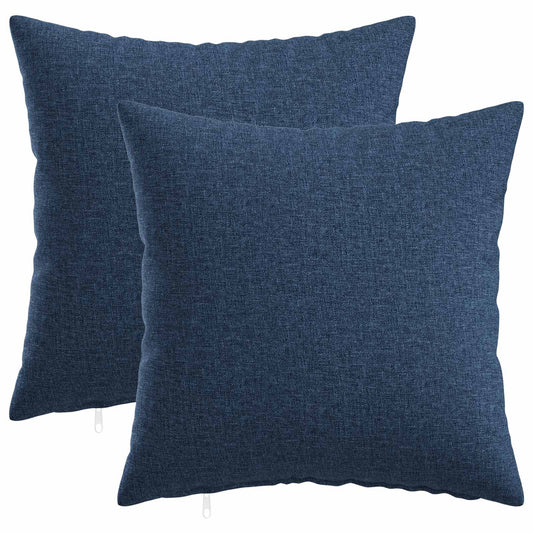 vidaXL Cushion with Pillow HEERLEN 2 pcs Blue Fabric