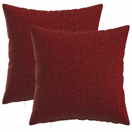 vidaXL Cushion with Pillow HEERLEN 2 pcs Wine Red Fabric