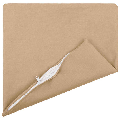 vidaXL Cushion with Pillow HEERLEN 2 pcs Cream Fabric