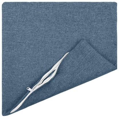 vidaXL Cushion with Pillow HEERLEN 6 pcs Jeans Blue Fabric