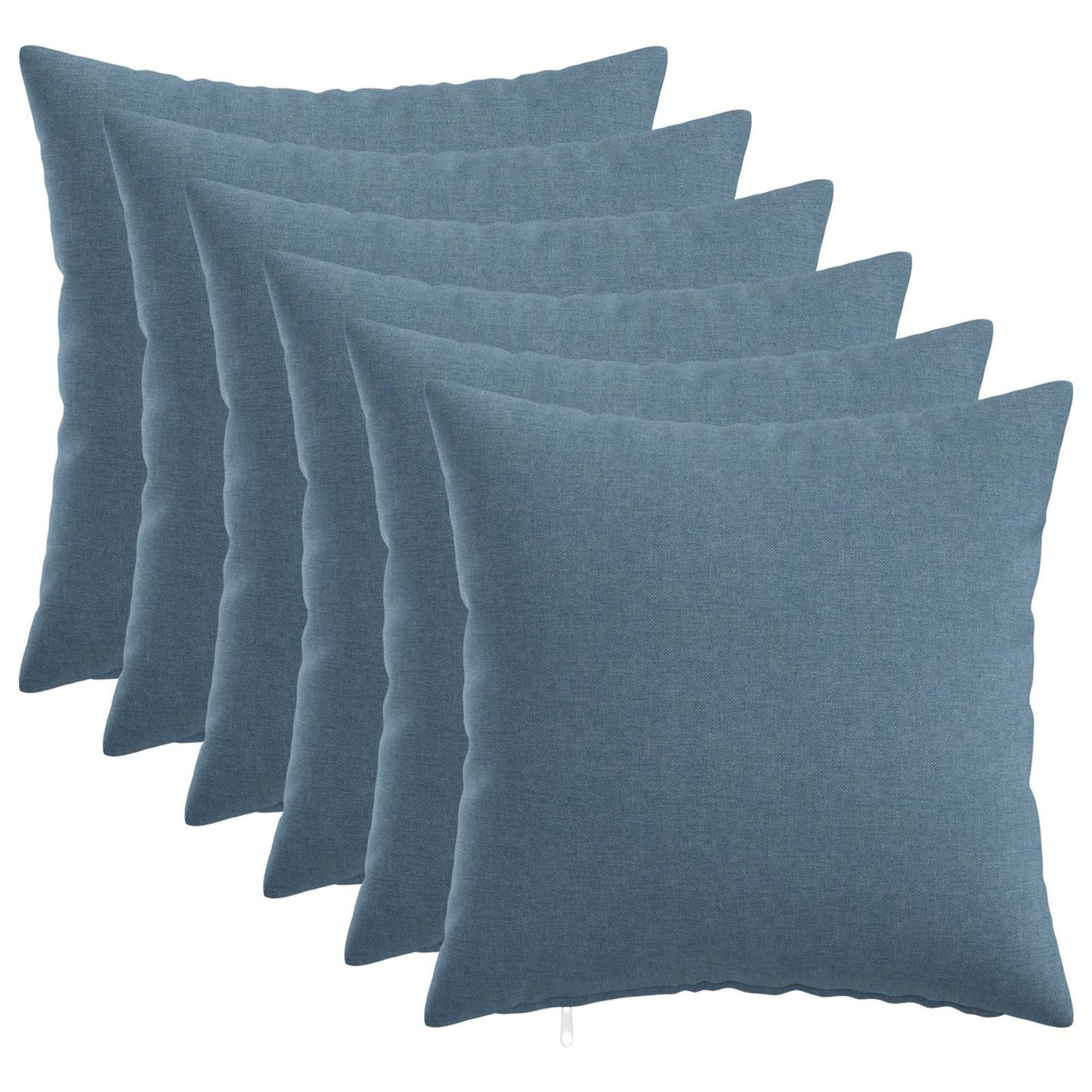 vidaXL Cushion with Pillow HEERLEN 6 pcs Jeans Blue Fabric