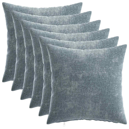 vidaXL Throw Pillow 6 pcs HEERLEN Light Blue 30 x 30 cm
