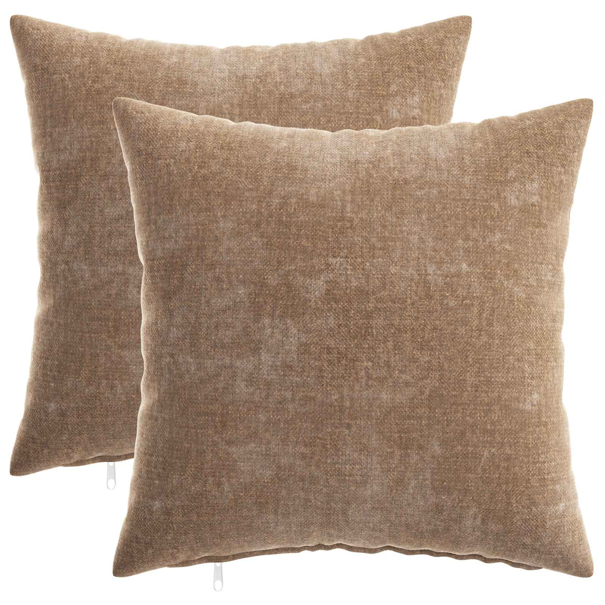 vidaXL Cushion with Pillow HEERLEN 2 pcs Brown Chenille Fabric