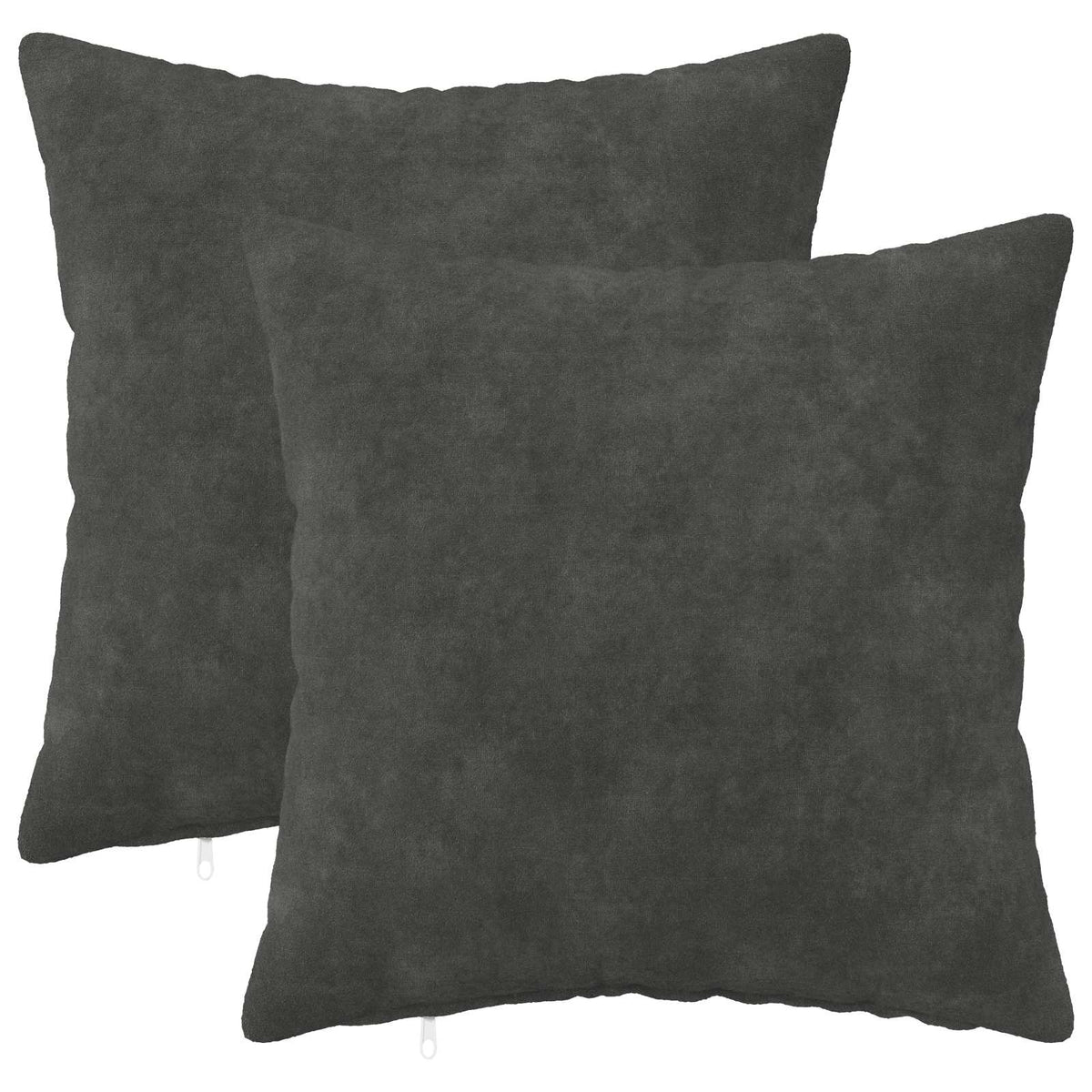 vidaXL Cushion with Pillow HEERLEN 2 pcs Anthracite Microfiber Fleece